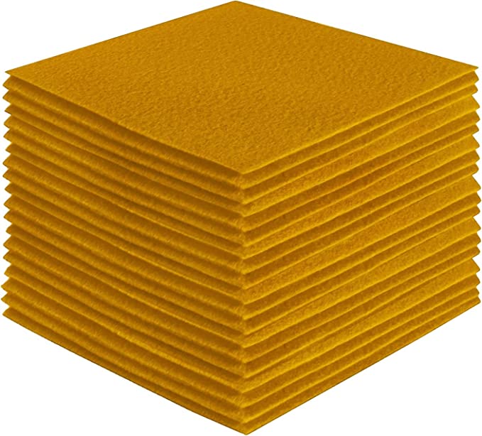 Acrylic Felt Craft Sheet Packs | Antique Gold - FabricLA.com