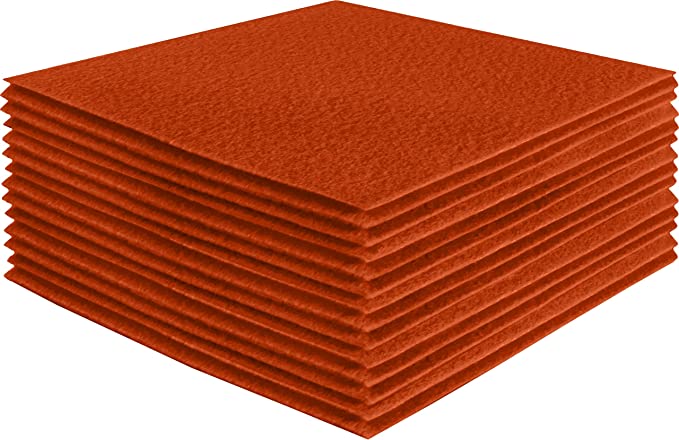 Acrylic Felt Craft Sheet Packs | Orange 141 - FabricLA.com