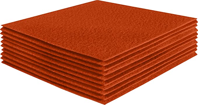 Acrylic Felt Craft Sheet Packs | Orange 141 - FabricLA.com