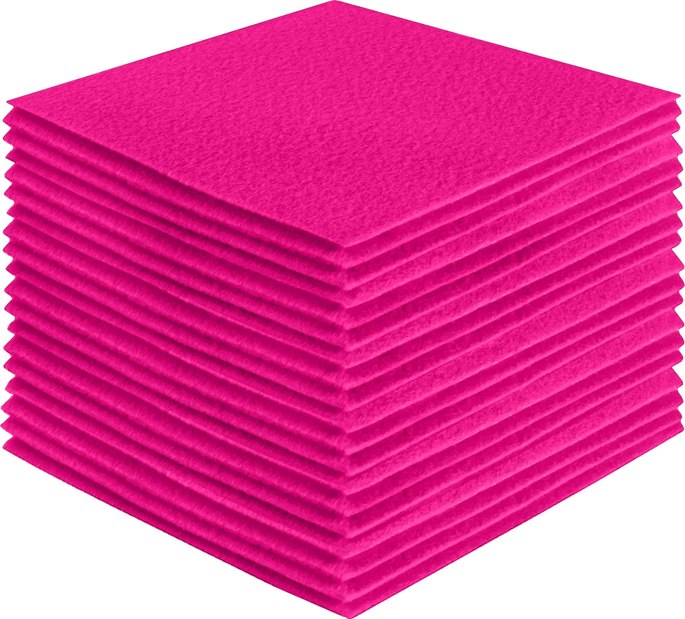 Acrylic Felt Craft Sheet Packs | Neon Pink A007 - FabricLA.com