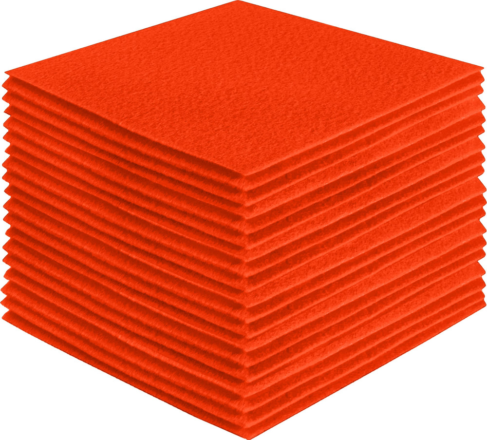 Acrylic Felt Craft Sheet Packs | Neon Orange A22 - FabricLA.com