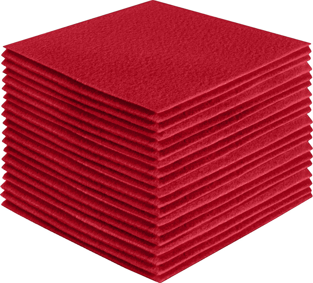 Acrylic Felt Craft Sheet Packs | Red - FabricLA.com