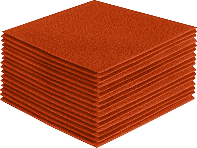 Acrylic Felt Craft Sheet Packs | Orange 141 - FabricLA.com