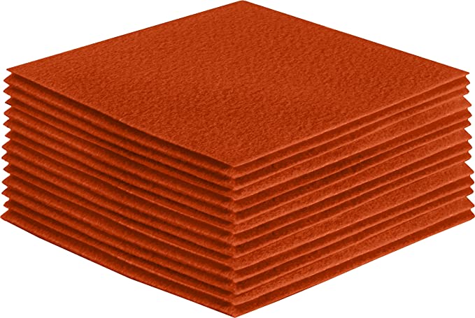 Acrylic Felt Craft Sheet Packs | Orange 141 - FabricLA.com