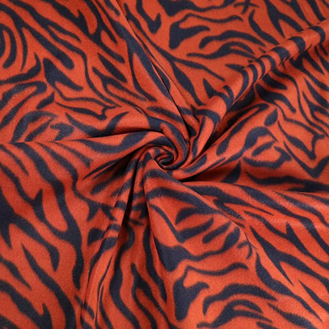 Anti Pill Polar Fleece Fabric | Tiger Rust - FabricLA.com