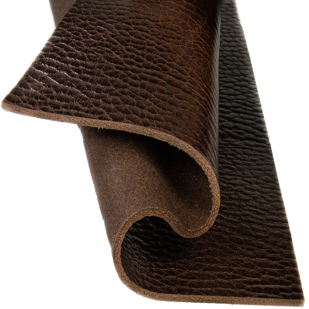 Full Grain Leather Sheets 3.2mm Brown Cowhide | FabricLA USA!