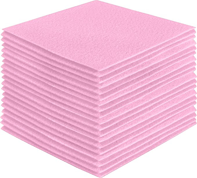 * Soft 100% Acrylic Felt Sheets for DIY Crafts and Sewing – Baby Pink Color