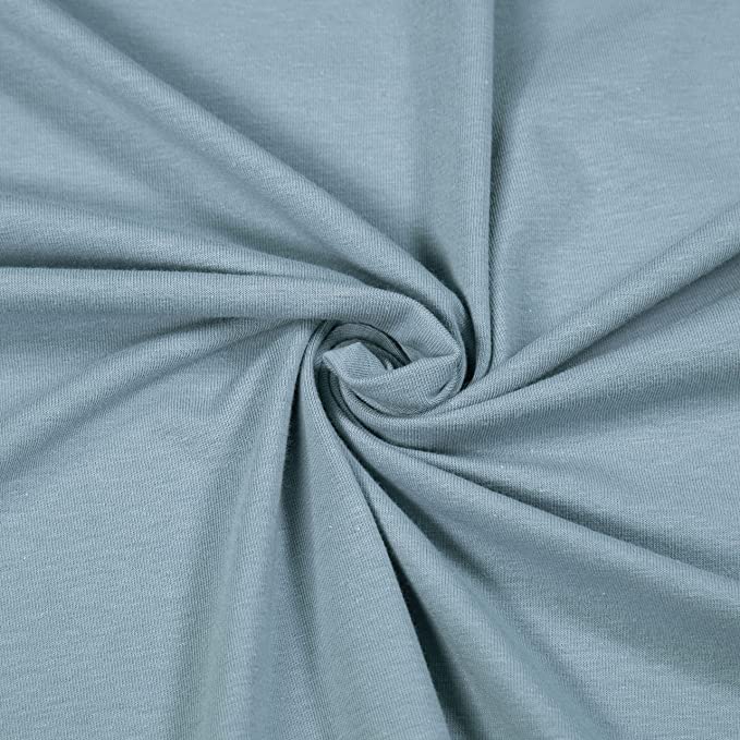 12 oz cotton spandex jersey swatch - Baby Blue