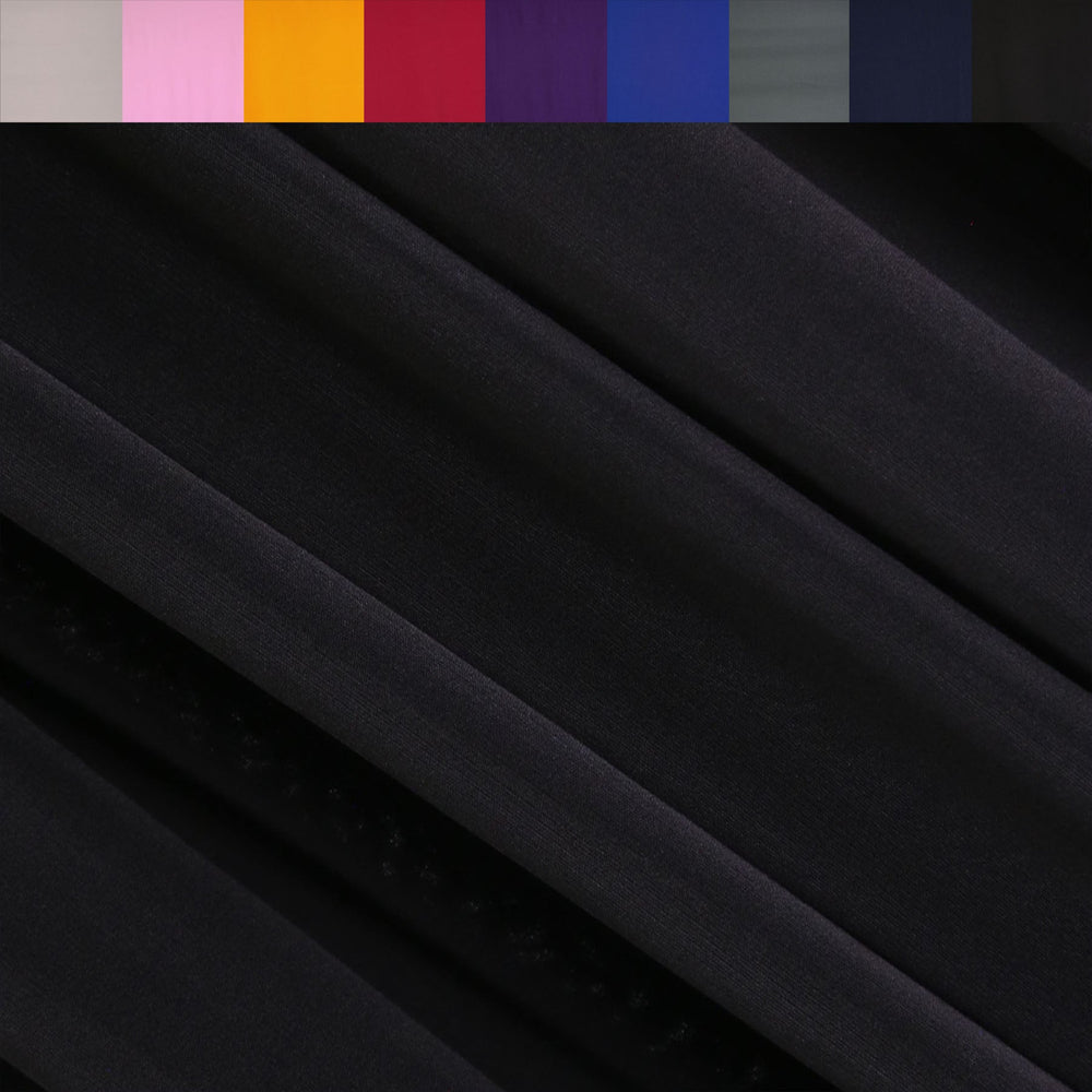 ITY Polyester Spandex Fabric | Black - FabricLA.com