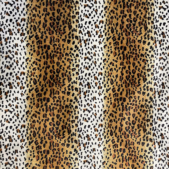 FabricLA Velboa S-Wave Short Pile Faux Print Fabric Material by The Yard | Cheetah - FabricLA.com