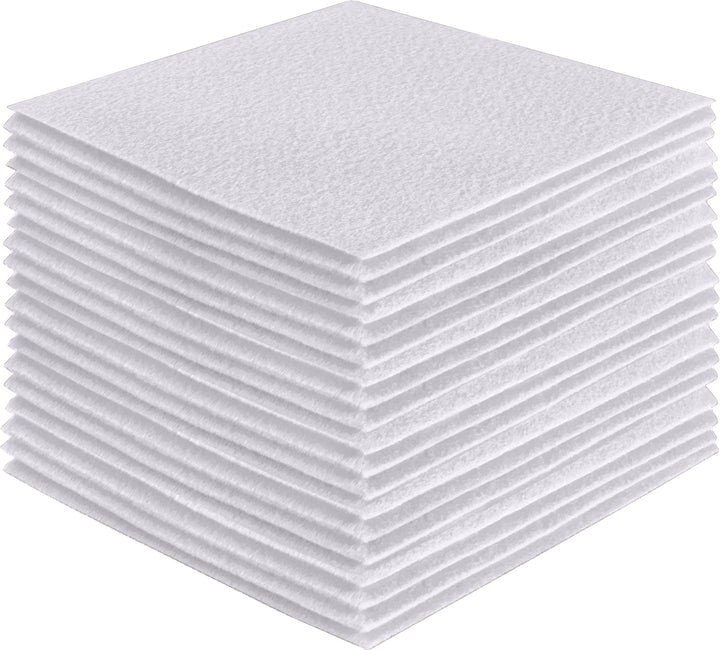 White Felt Squares 4x4 / 6x6 / 8x8 / 9x12 / 10x10 / 12x12
