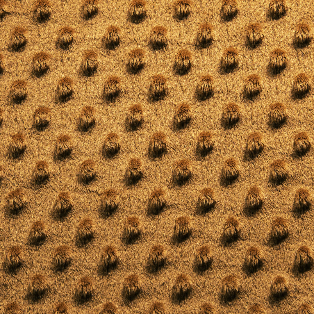 Minky Dimple Dot Fabric - Copper - FabricLA.com
