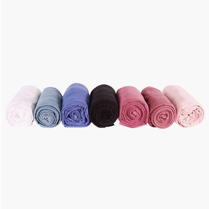 FabricLA - DTY Polyester Knit Spandex Fabric by the Yard - Many Colors Black White Blue Rose Pink Red Green Charcoal Fashion Apparel Textile