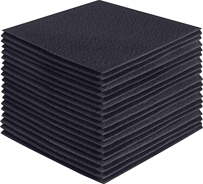 Acrylic Felt Craft Sheet Packs | Dark Gray A60 - FabricLA.com