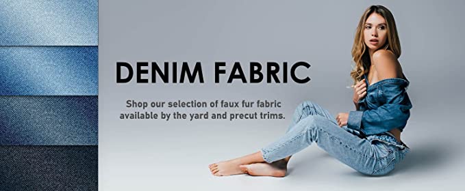 Denim fabric by the yard hotsell