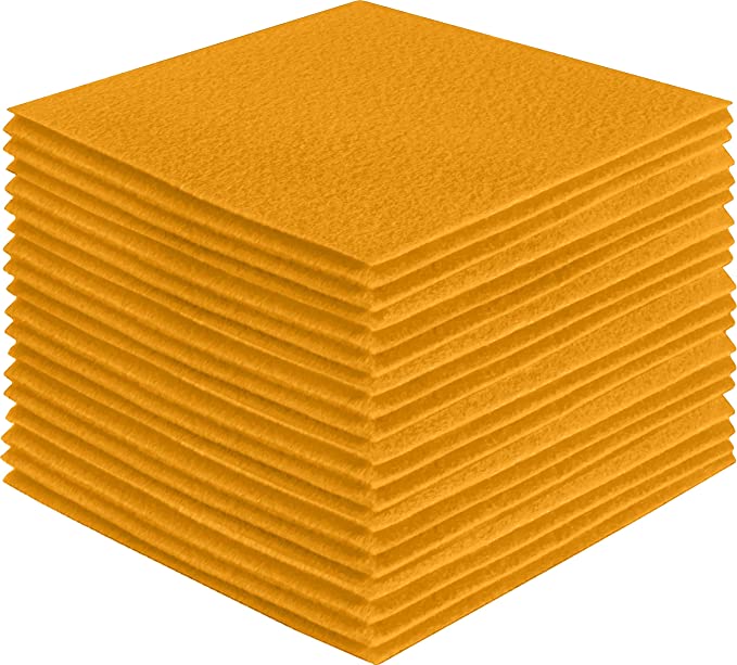 Acrylic Felt Craft Sheet Packs | Gold A43 - FabricLA.com