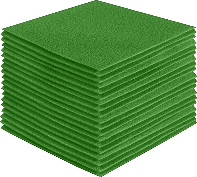 Acrylic Felt Craft Sheet Packs | Green 271 - FabricLA.com
