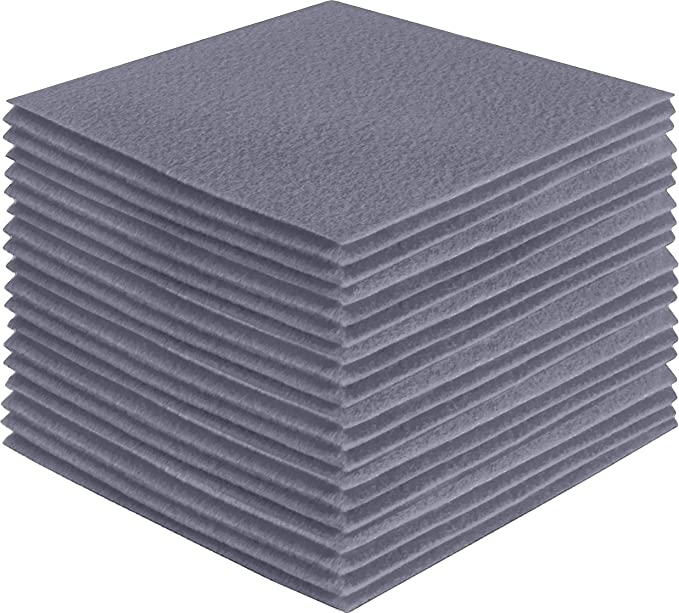 Acrylic Felt Craft Sheet Packs | Grey 451 - FabricLA.com