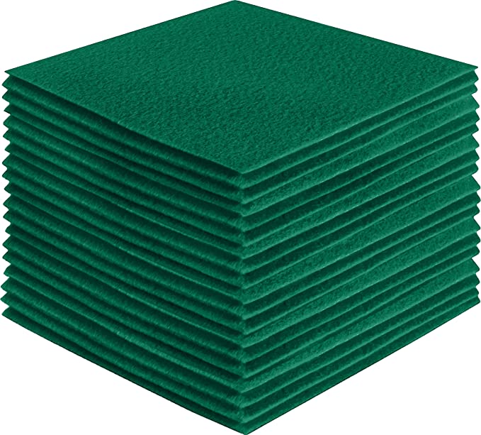 Acrylic Felt Craft Sheet Packs | Kelly Green A20 - FabricLA.com
