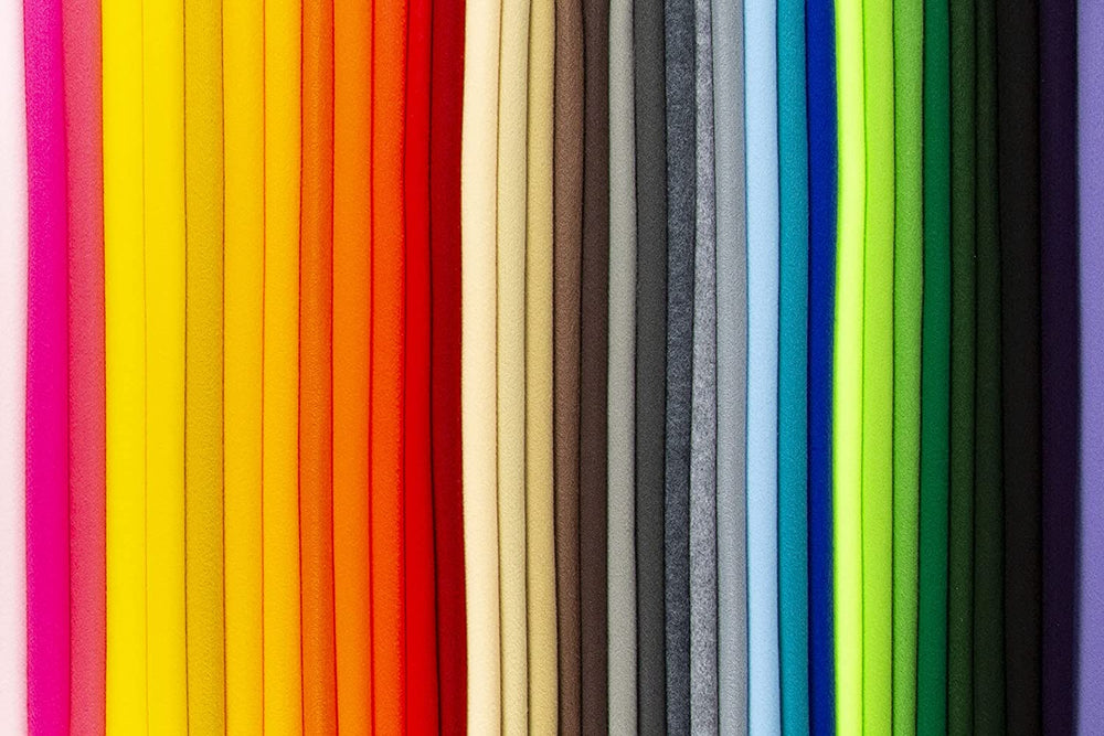 FabricLA 100% Acrylic Felt Fabric - Pre-Cut | 6x6 Inches | 36 pieces | Multi-Colors - FabricLA.com