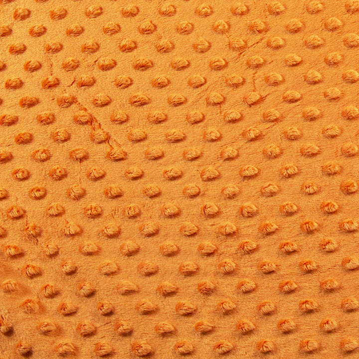 FabricLA Minky Dimple Dots Fabric | Orange - FabricLA.com