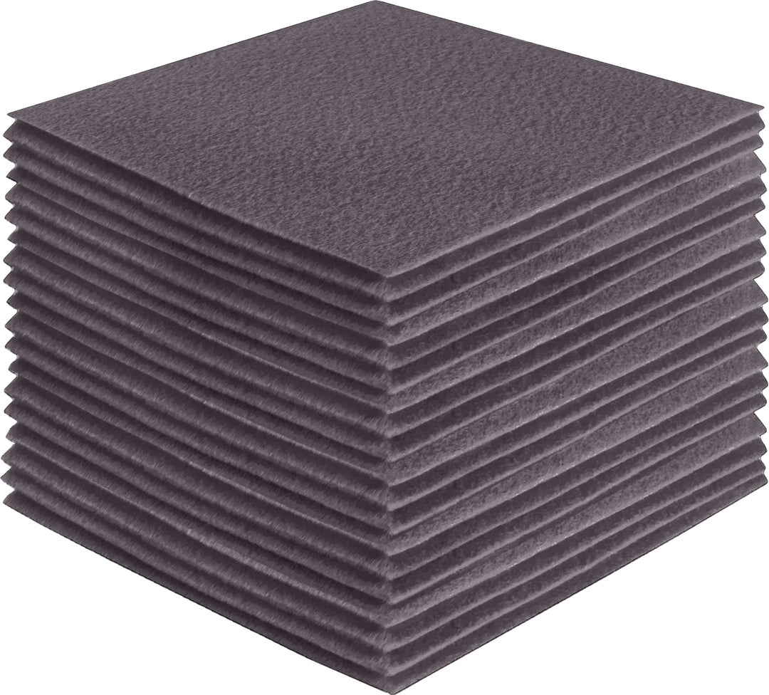 Platinum Gray Felt Squares for Neutral & Modern Craft Projects