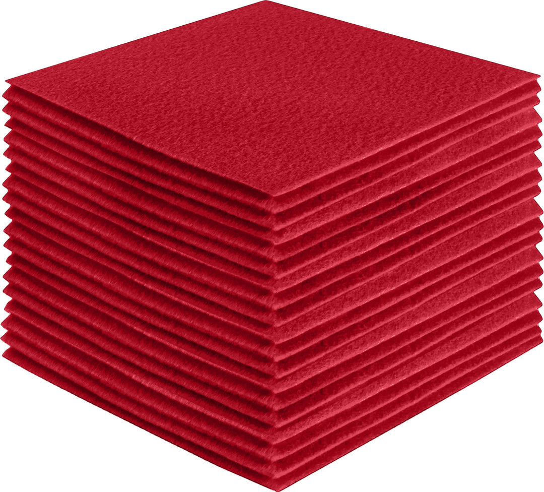 Red Acrylic Felt Craft Sheet Pack by FabricLA
