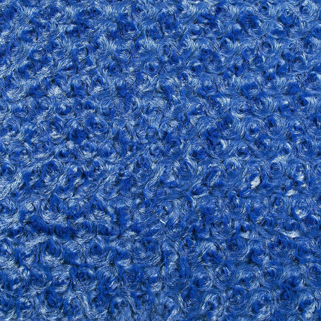 Royal Blue (Rose Cuddle) minky swatch