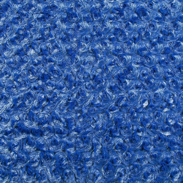Royal Blue (Rose Cuddle) minky swatch