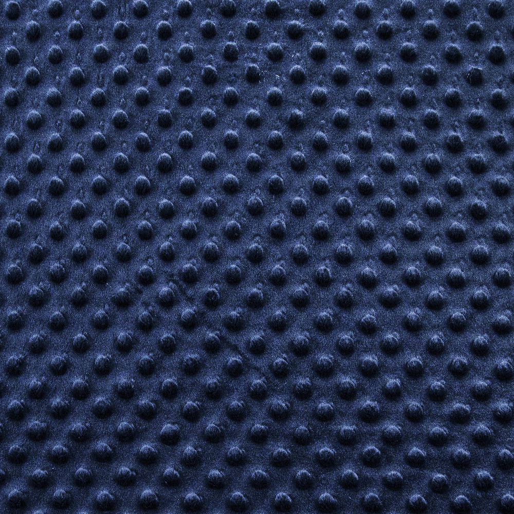 Navy (Dimple Dot) minky swatch