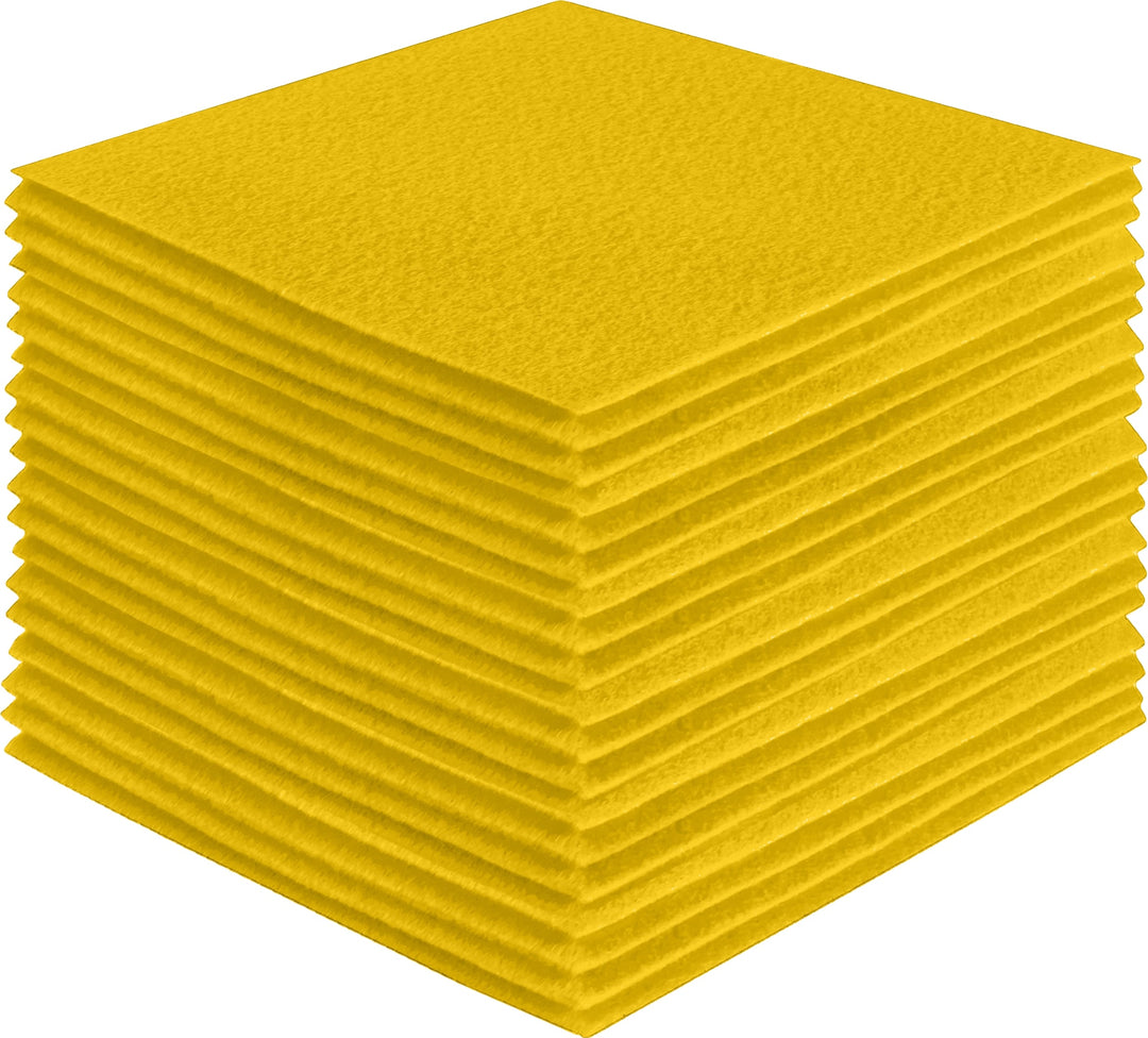 Yellow Felt Squares for Spring, School & Craft Projects